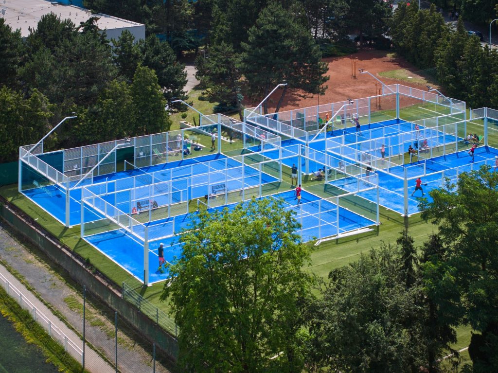 Outdoor padel courts